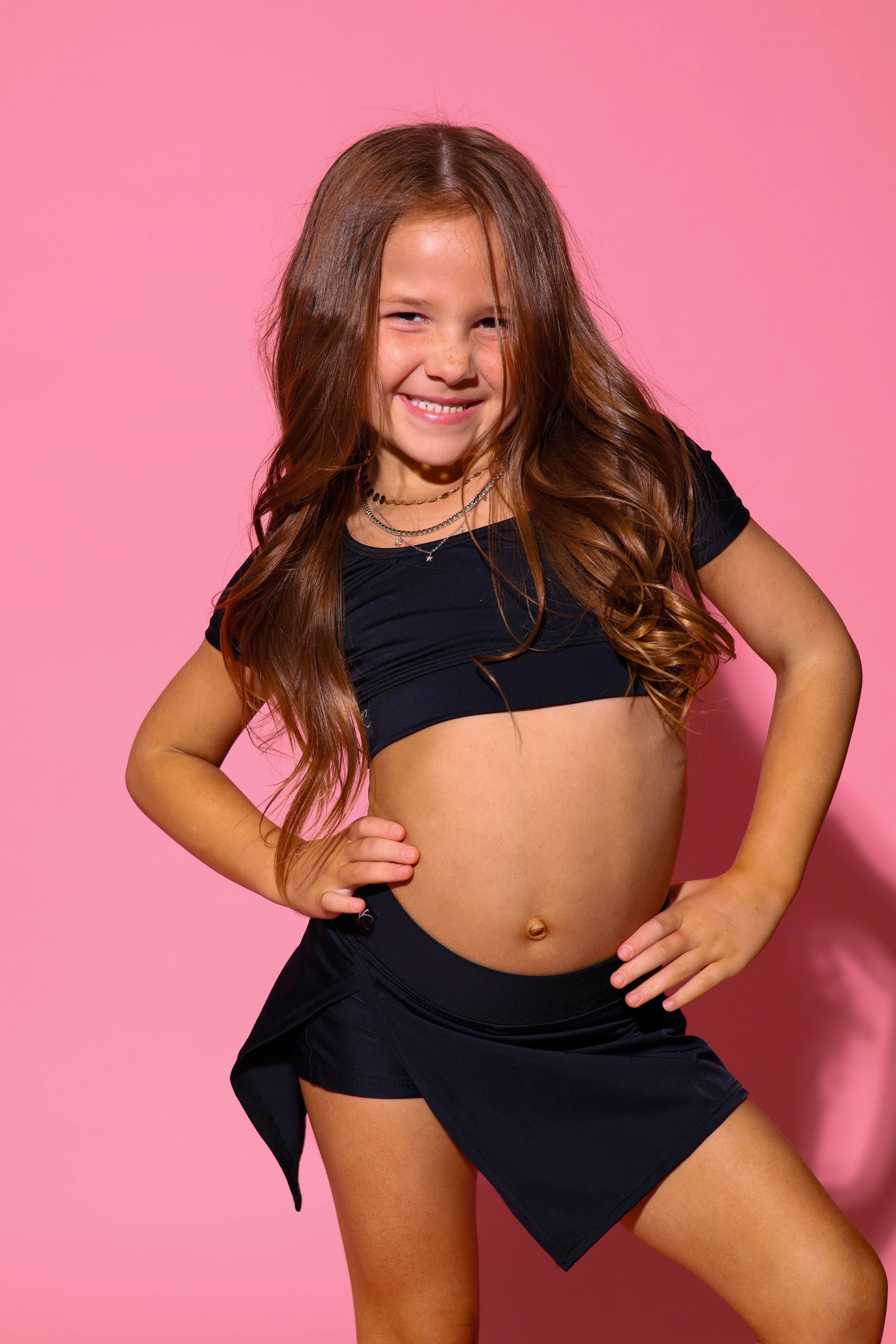 Demure Skort - Black - Ready To Ship - Final Sale