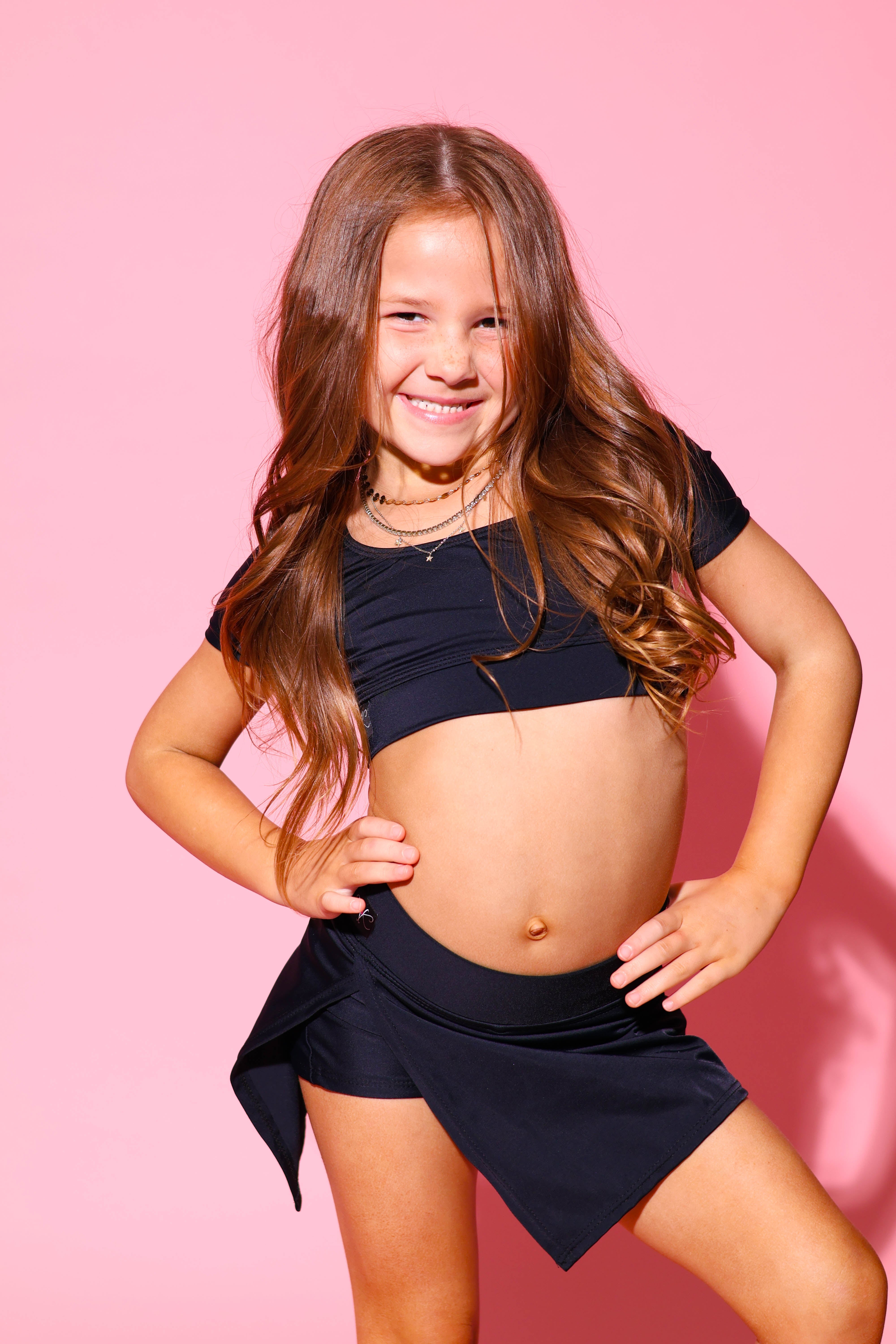 Demure Skort - Black - Ready To Ship - Final Sale