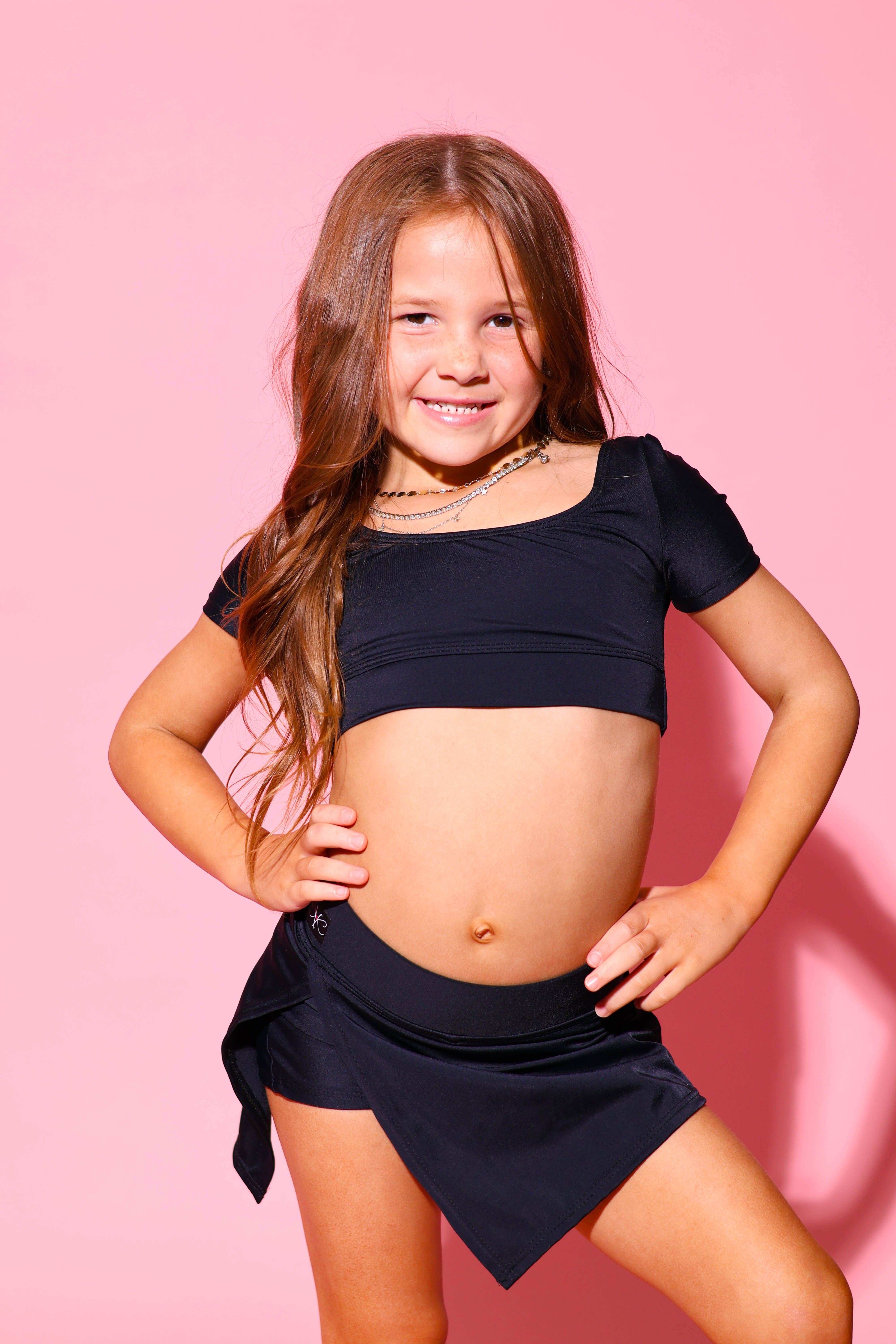 Demure Skort - Black - Ready To Ship - Final Sale