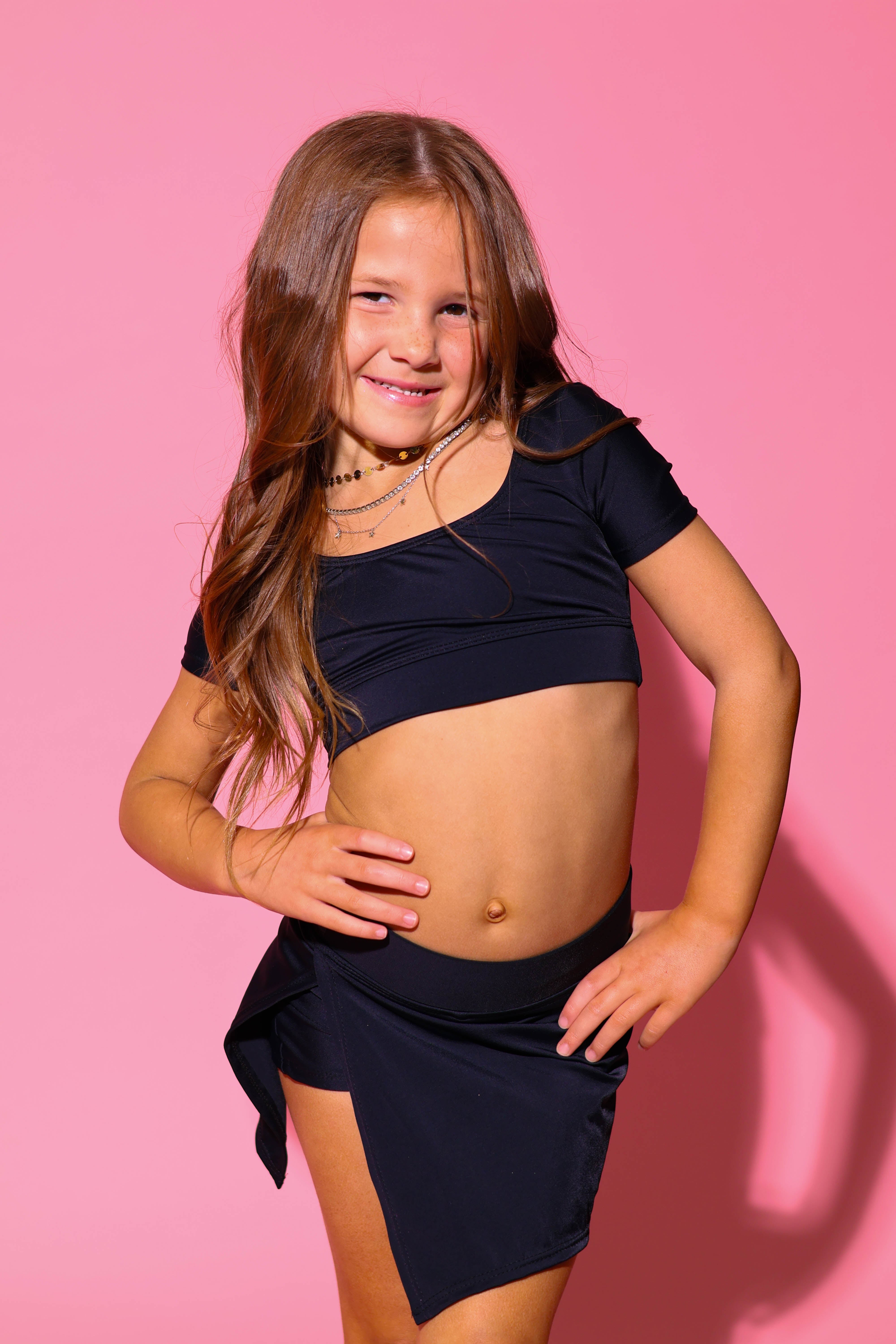 Demure Skort - Black - Ready To Ship - Final Sale