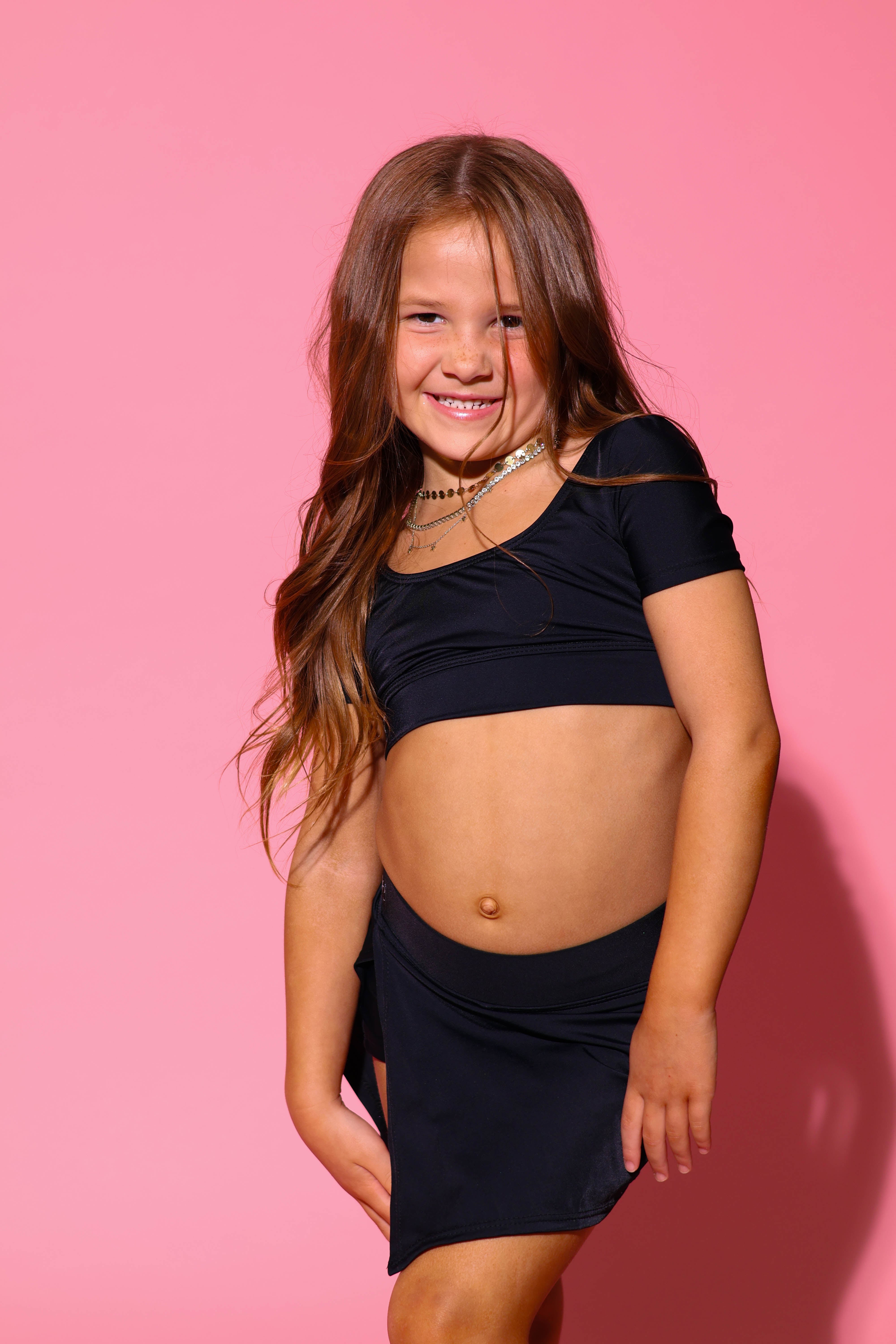 Demure Skort - Black - Ready To Ship - Final Sale