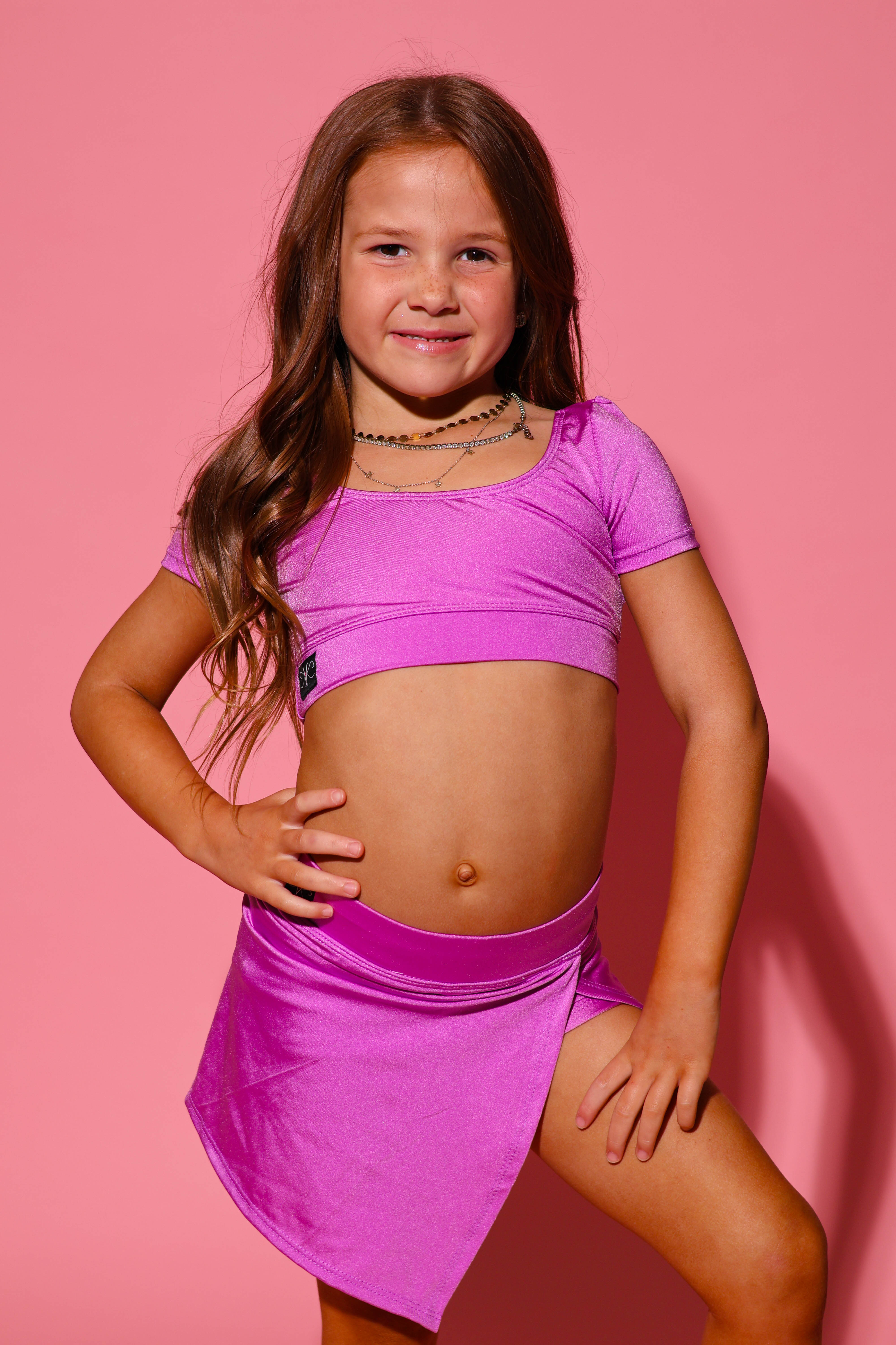 Demure Skort - Lilac Shiny - Ready To Ship - Final Sale