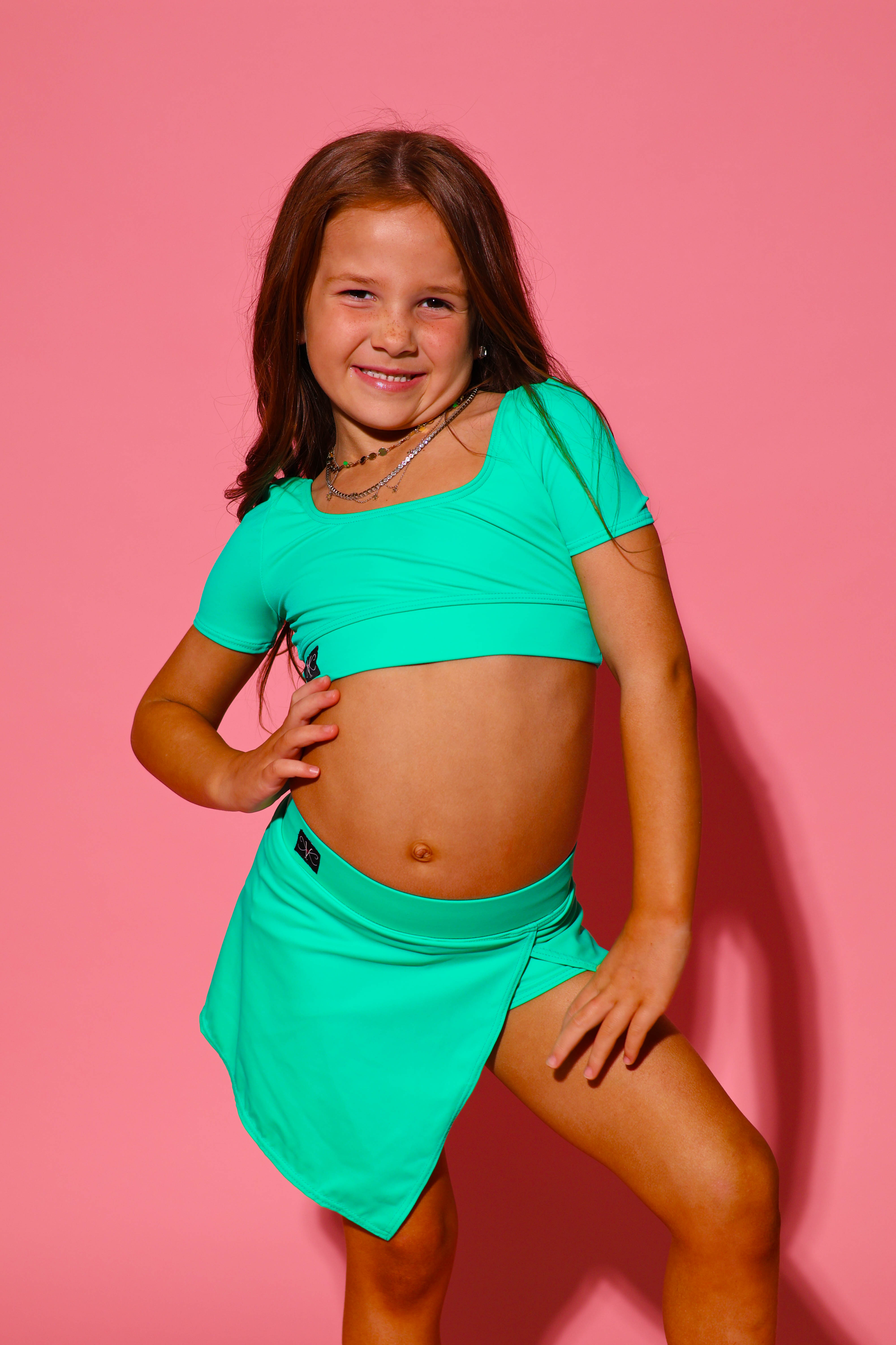 Demure Skort - Dark Mint - Ready To Ship - Final Sale