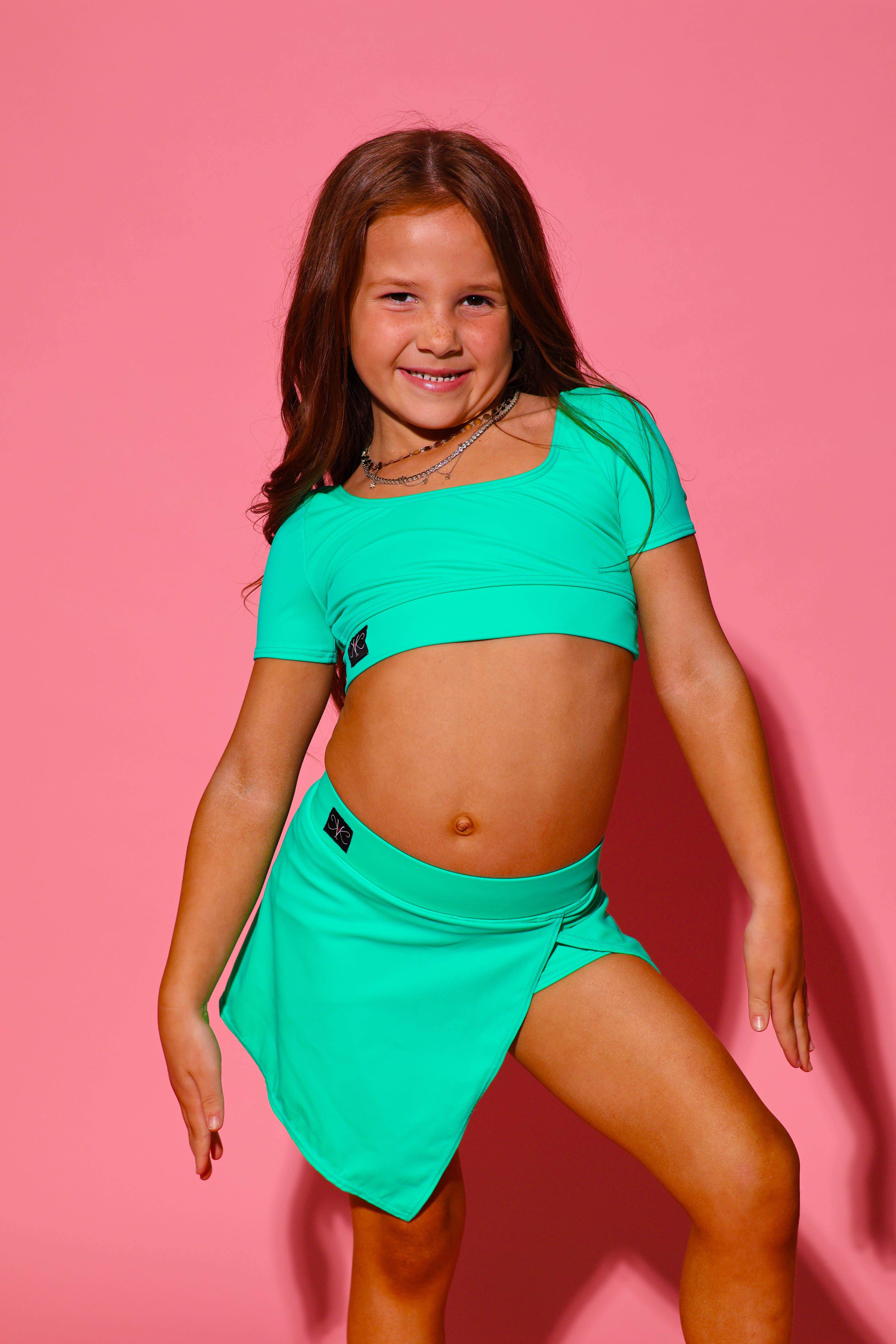 Demure Skort - Dark Mint - Ready To Ship - Final Sale