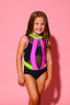 Omega Leotard - Black/Neon - Ready To Ship