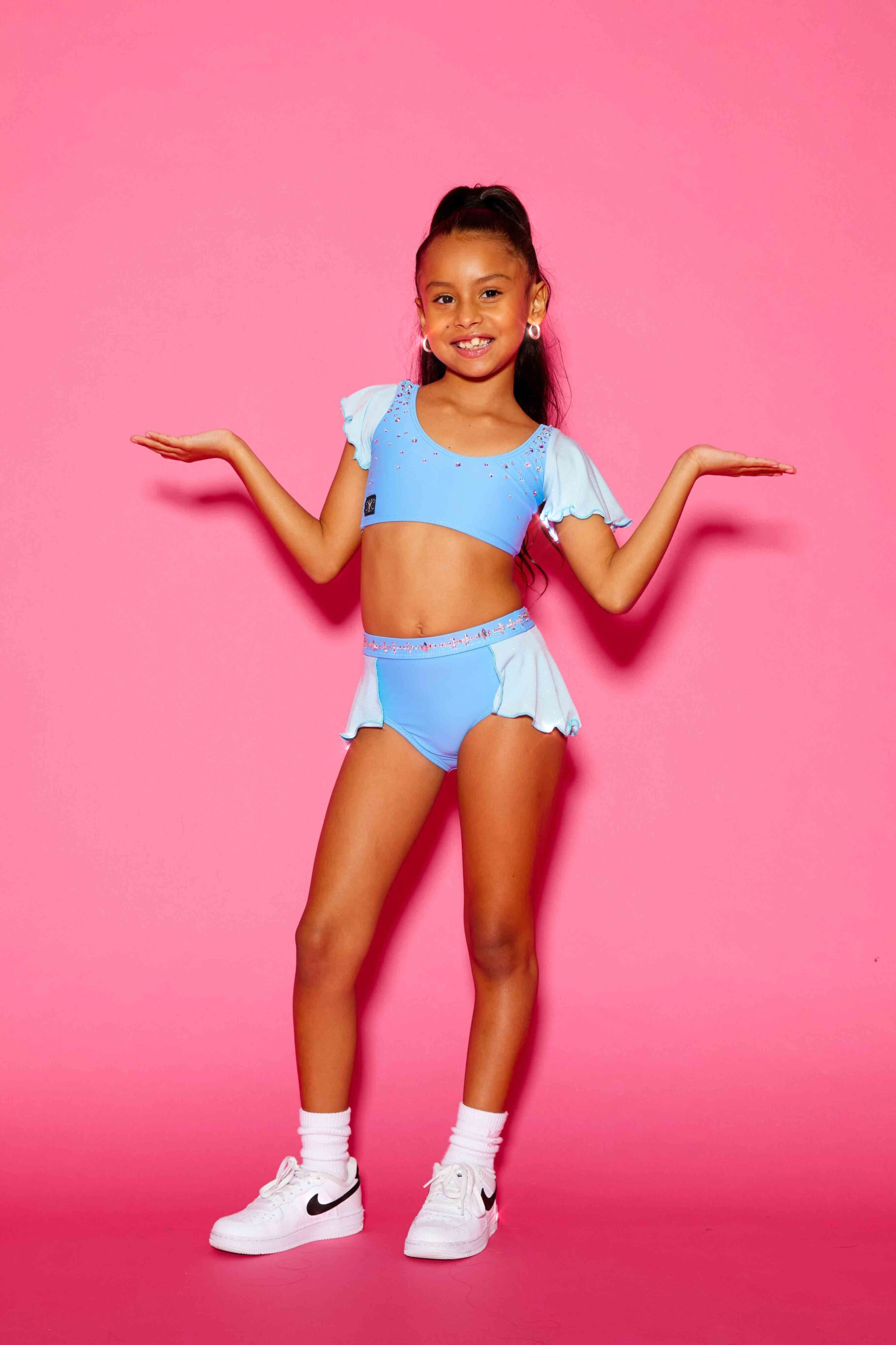 Flutter Glitter Brief - Periwinkle Glitter - Ready To Ship