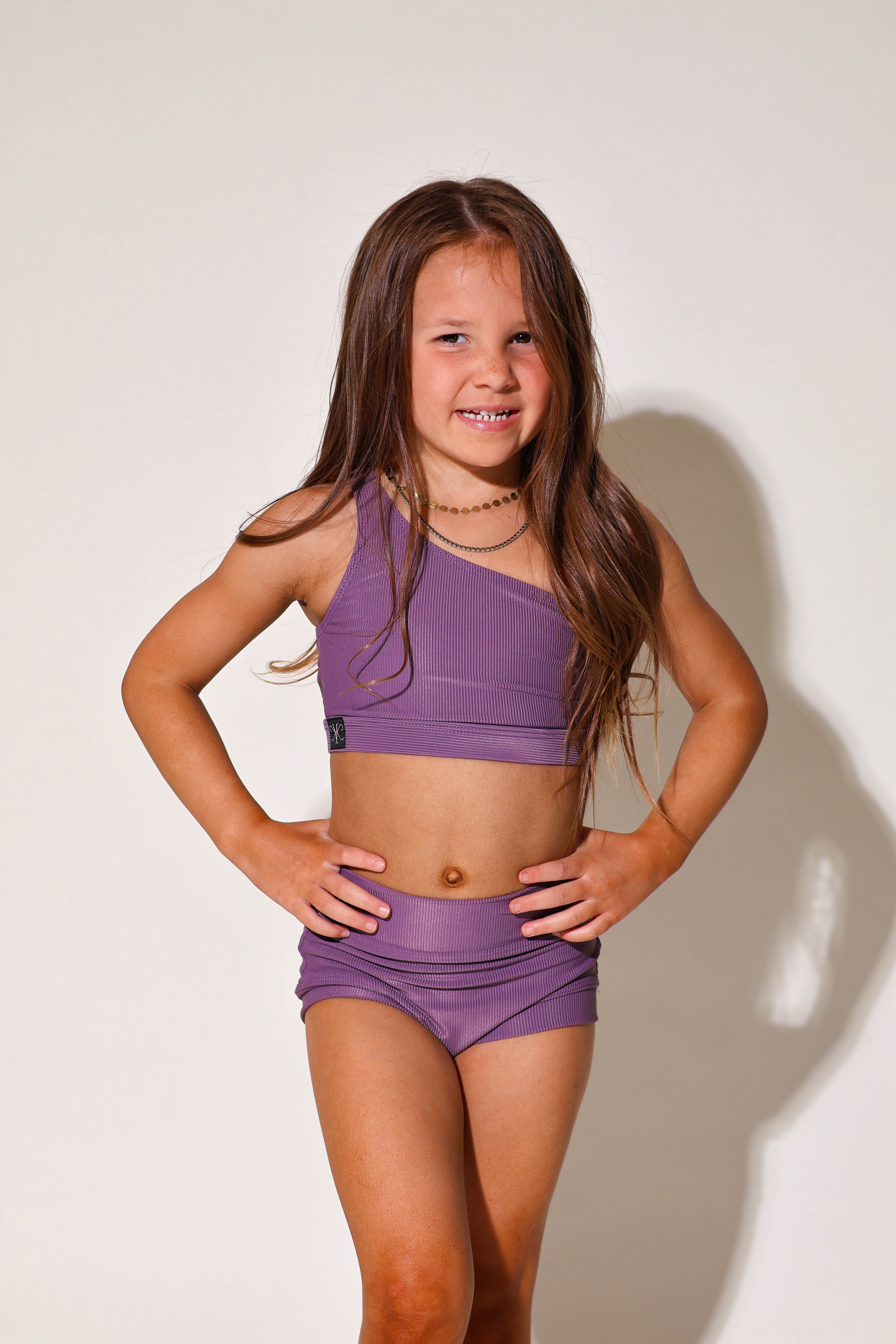 Cross The Line VIP Brief - Mauve Ribbed - Ready To Ship