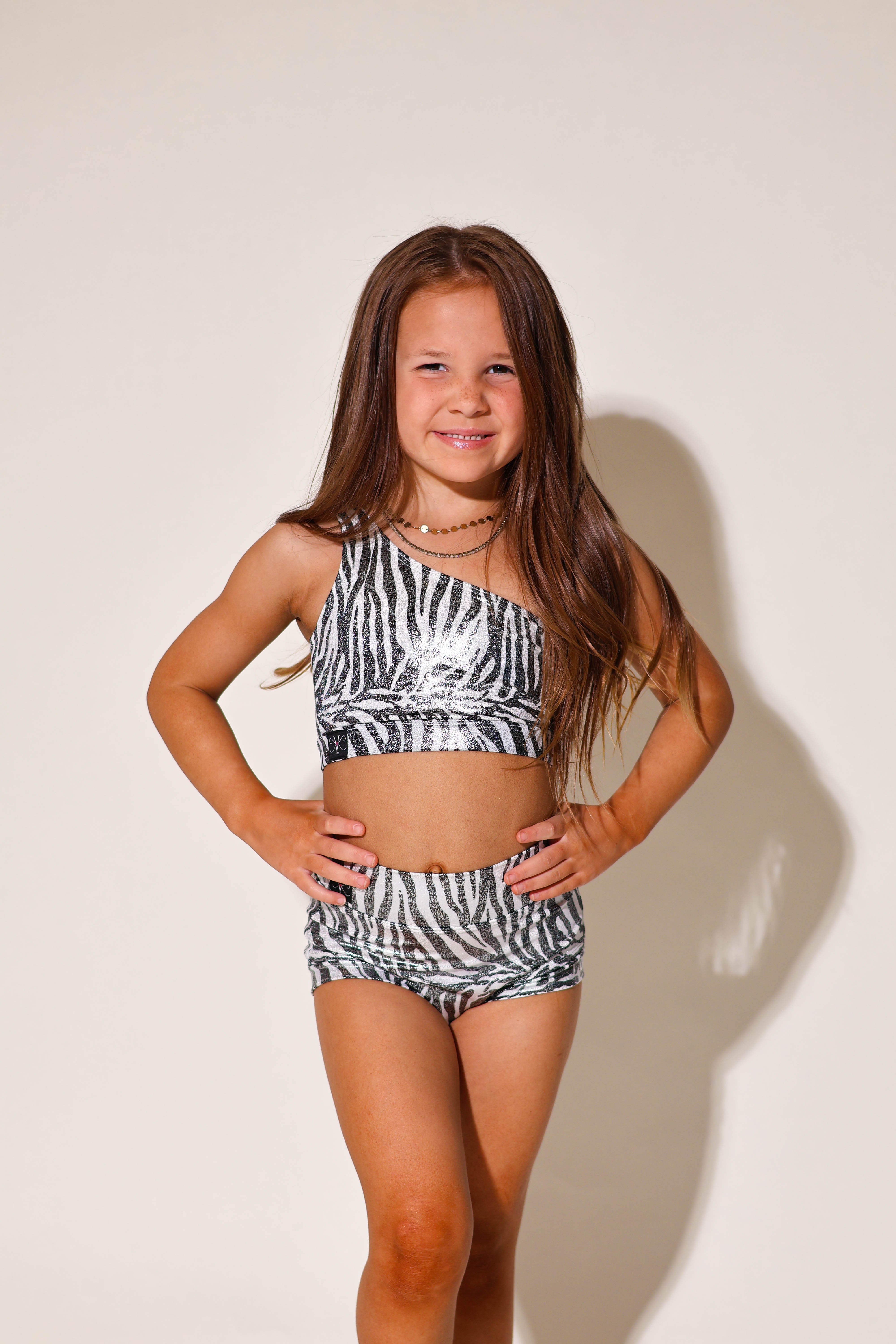 Cross The Line VIP Brief - Glitter Zebra - Ready To Ship