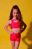 Win Win Bra Top - Neon Red Shiny - Ready To Ship