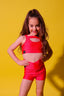 Win Win Bra Top - Neon Red Shiny - Ready To Ship