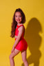 Win Win Bra Top - Neon Red Shiny - Ready To Ship