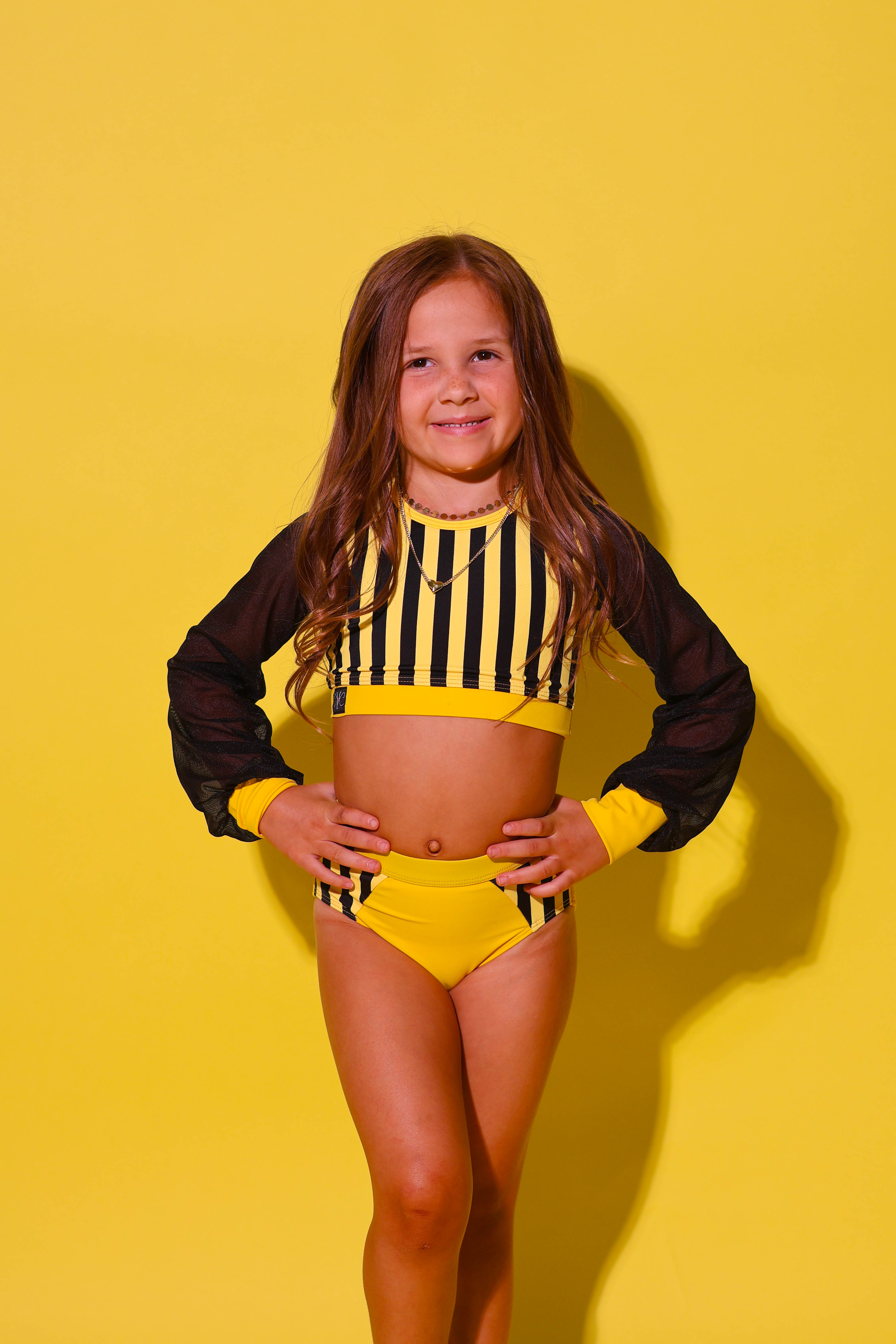 Hollaback Triple Threat Brief - Yellow/Black Stripes/Black - Ready To Ship - Final Sale