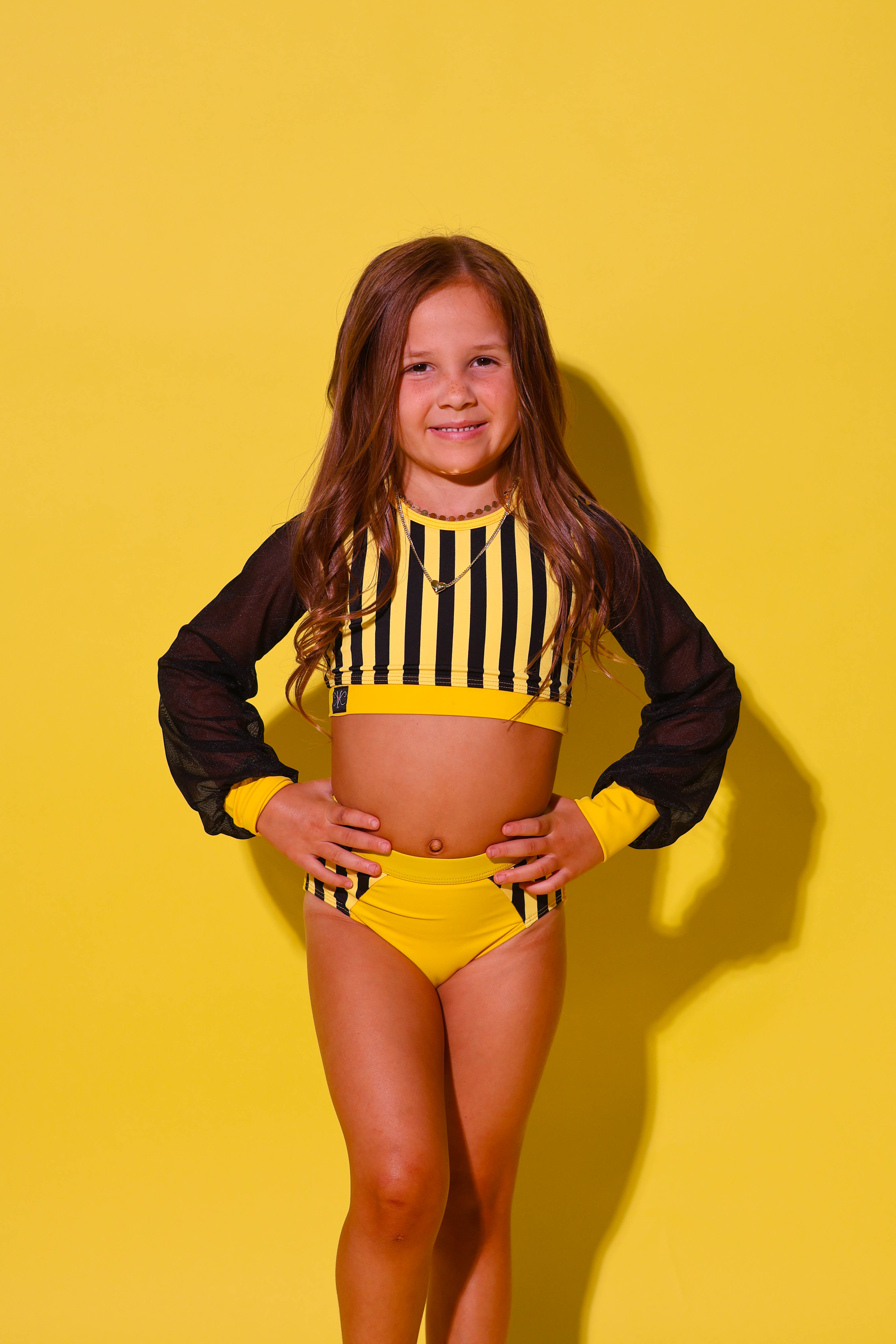 Hollaback Triple Threat Brief - Yellow/Black Stripes/Black - Ready To Ship - Final Sale