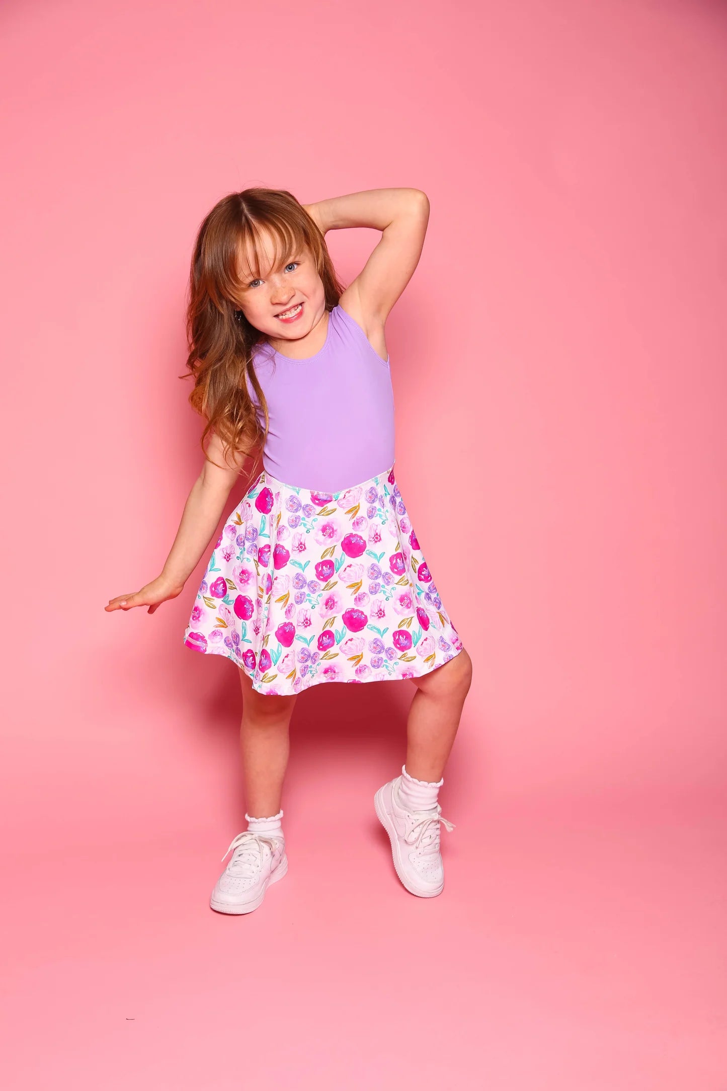 Little Sunshine Dress - Lilac/Vivid Floral - Sparkle Plum Exclusive - Ready to Ship