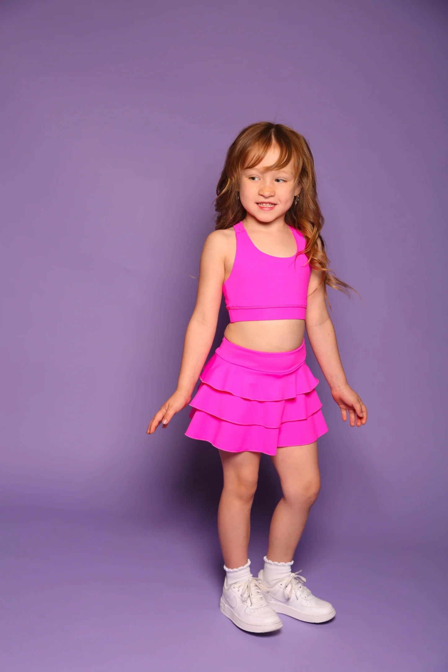 Sweetie Pie Bra Top - Neon Pink - Sparkle Plum Exclusive - Ready to Ship