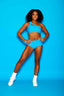 Can't Relate Bra Top - Turquoise - Ready To Ship