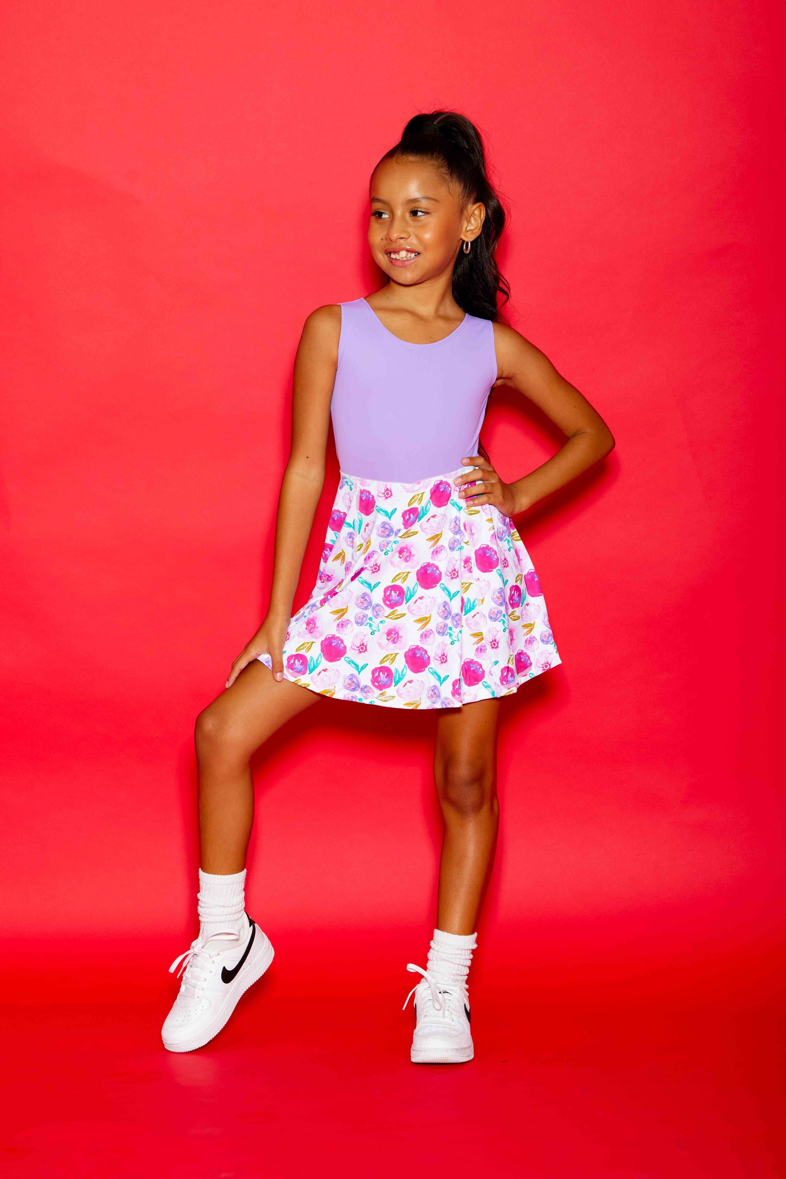 Little Sunshine Dress - Lilac/Vivid Floral - Sparkle Plum Exclusive - Ready to Ship