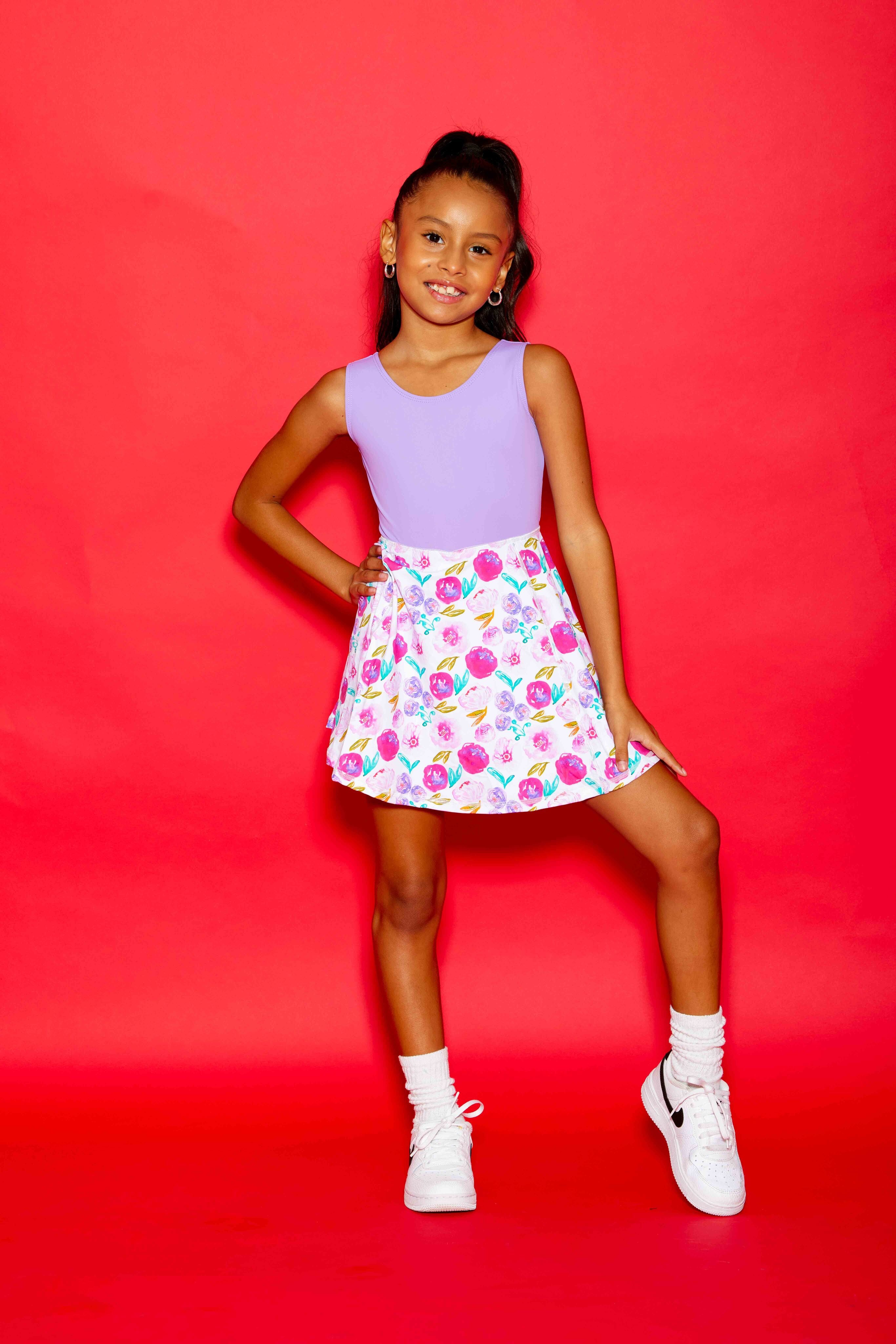 Little Sunshine Dress - Lilac/Vivid Floral - Sparkle Plum Exclusive - Ready to Ship