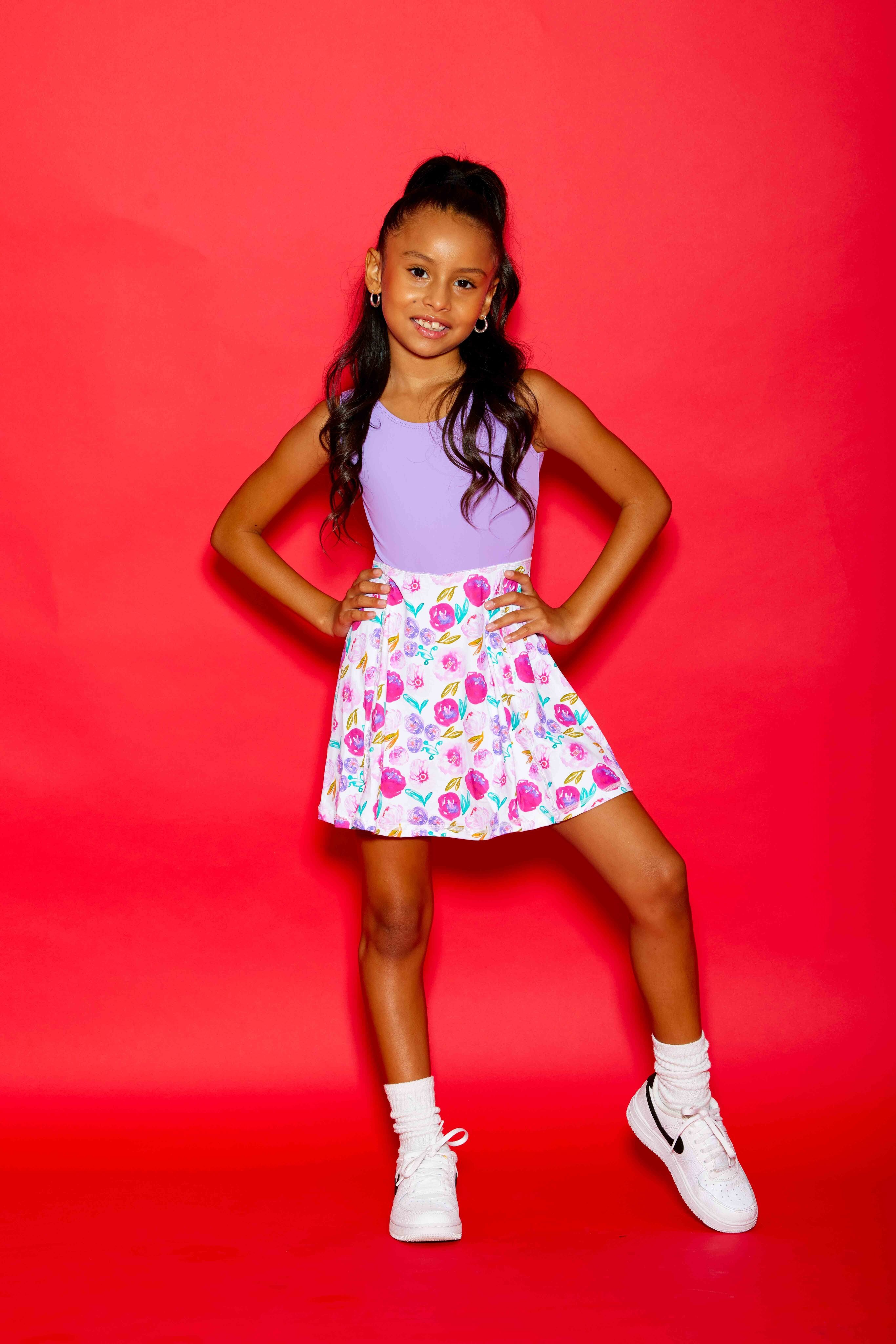 Little Sunshine Dress - Lilac/Vivid Floral - Sparkle Plum Exclusive - Ready to Ship