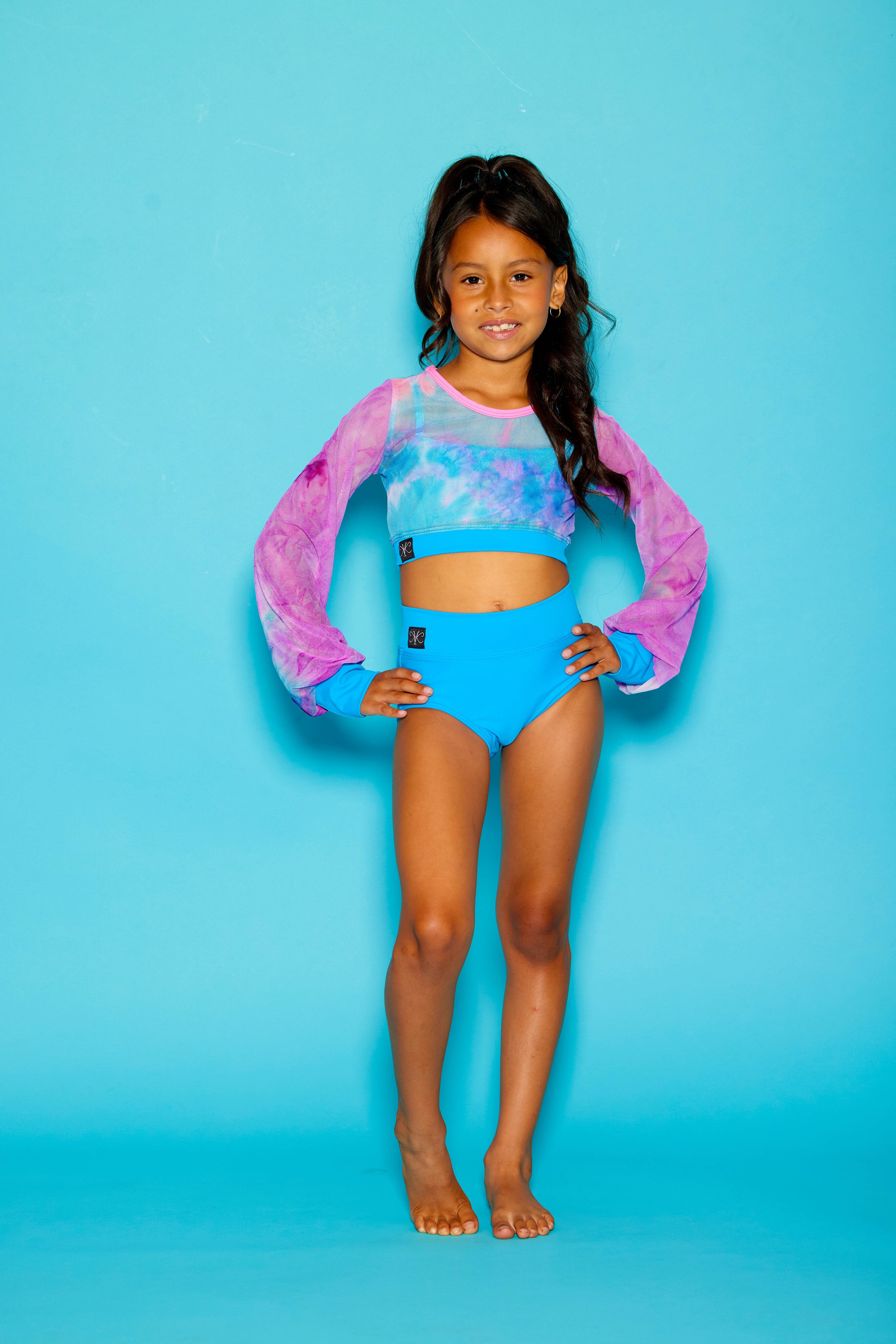 Hollaback Top Separates - Turquoise/Dream Tie Dye - Ready to Ship - Final Sale