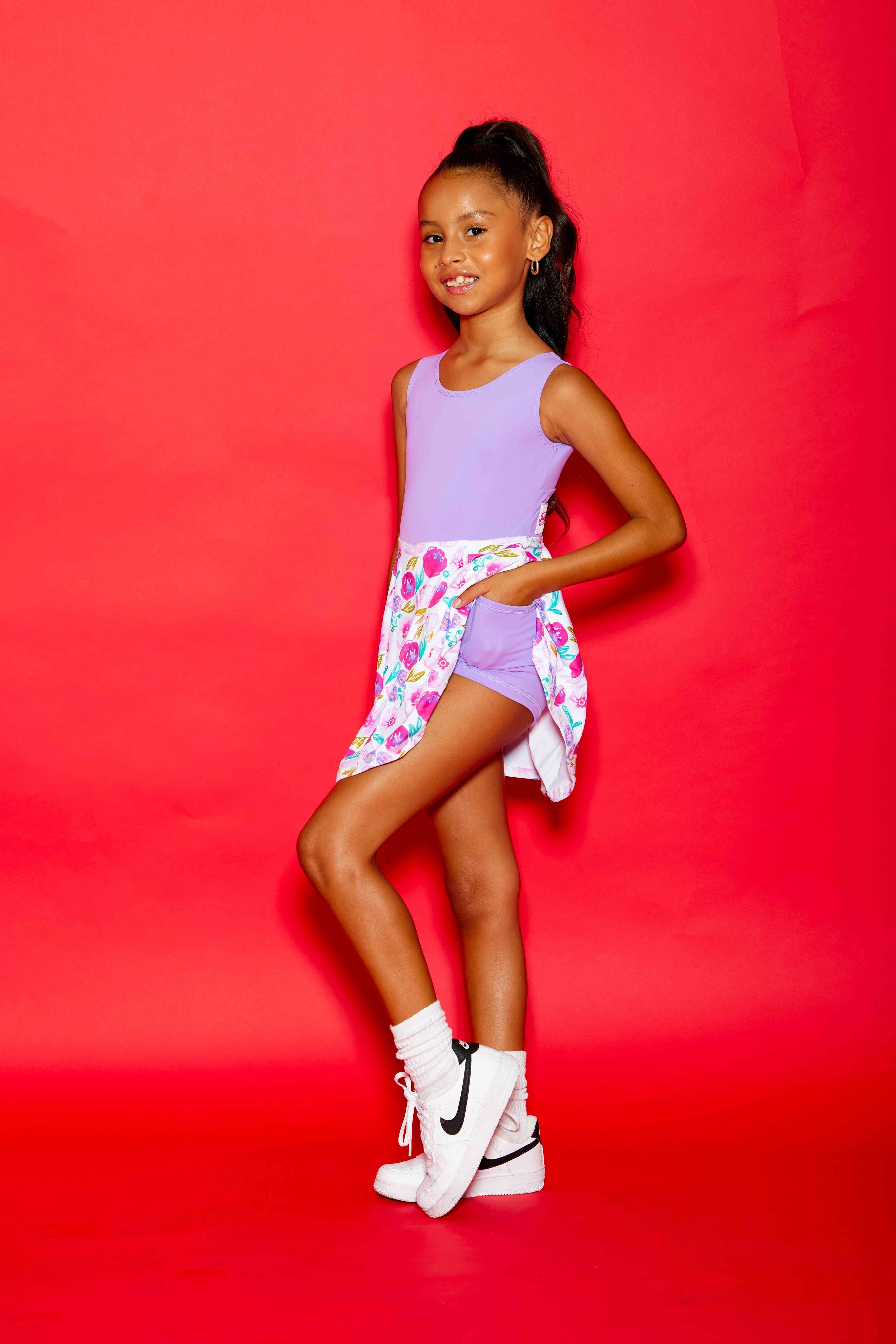 Little Sunshine Dress - Lilac/Vivid Floral - Sparkle Plum Exclusive - Ready to Ship