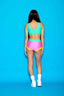 Cross My Heart Bra Top - Tropic Pink/Mint/Yellow - Ready To Ship