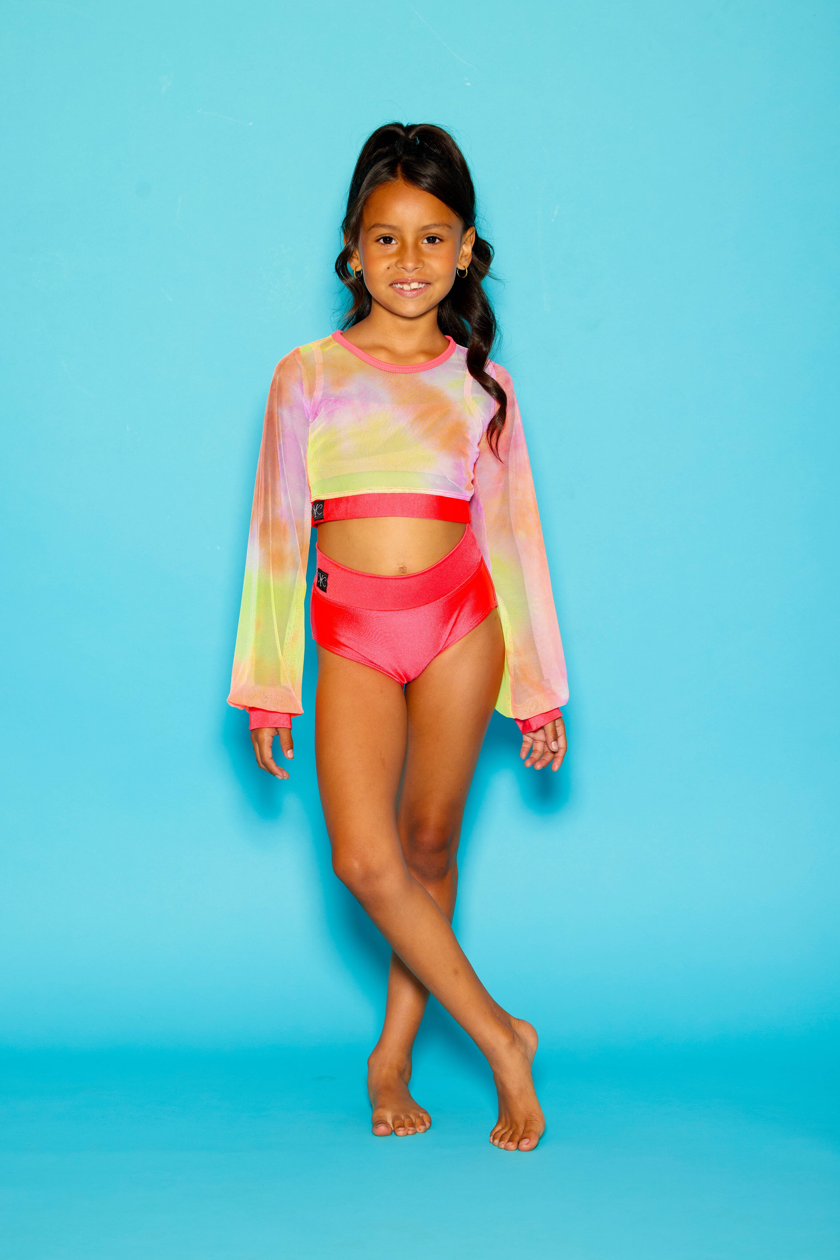 Hollaback Top Separates - Coral/Dream Tie Dye - Ready to Ship - Final Sale