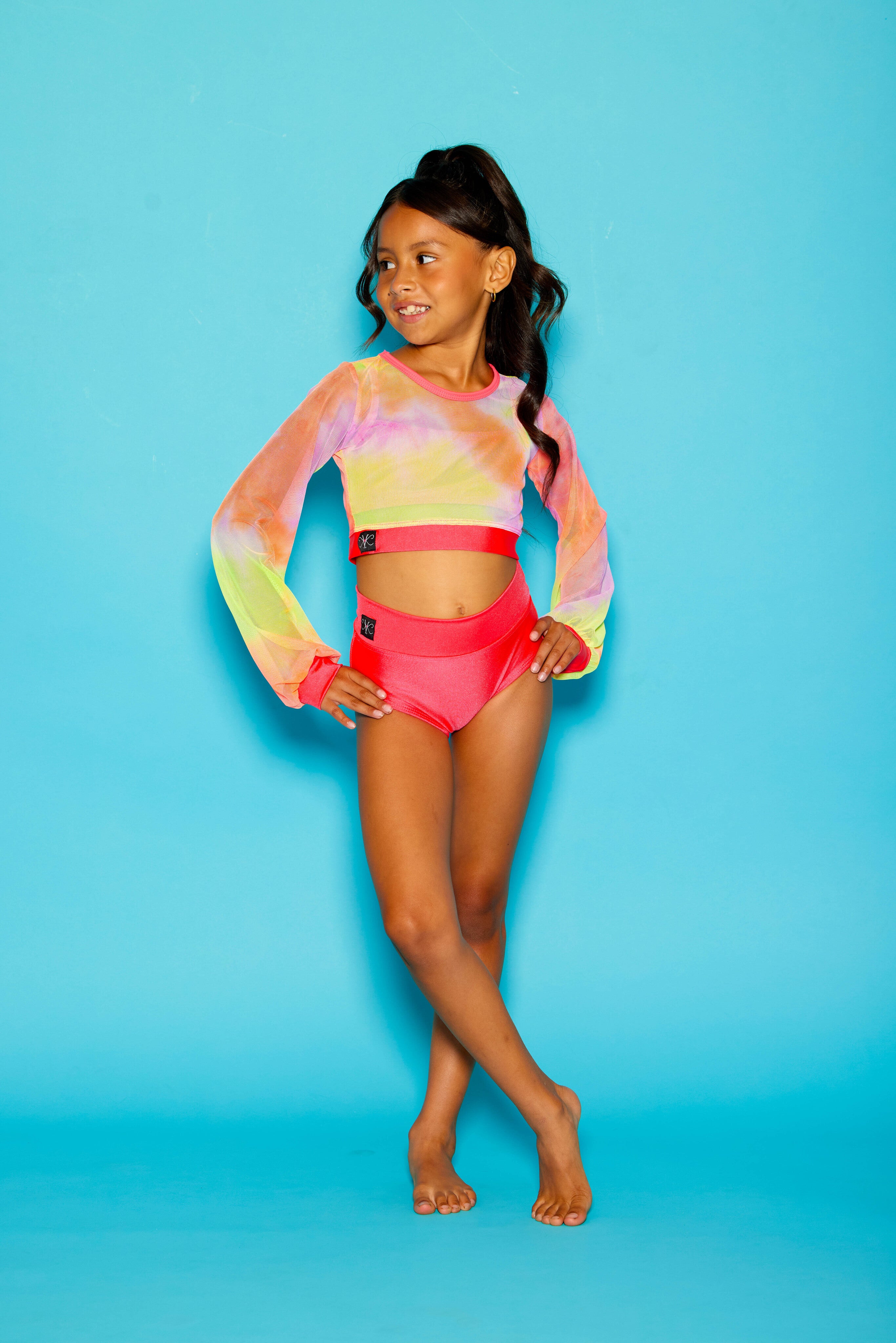 Hollaback Top Separates - Coral/Dream Tie Dye - Ready to Ship - Final Sale
