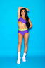 Cross My Heart VIP Brief - Purple/Neon Orange/Neon Green - Ready To Ship - Halloween Limited Edition