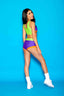 Cross My Heart VIP Brief - Purple/Neon Orange/Neon Green - Ready To Ship - Halloween Limited Edition