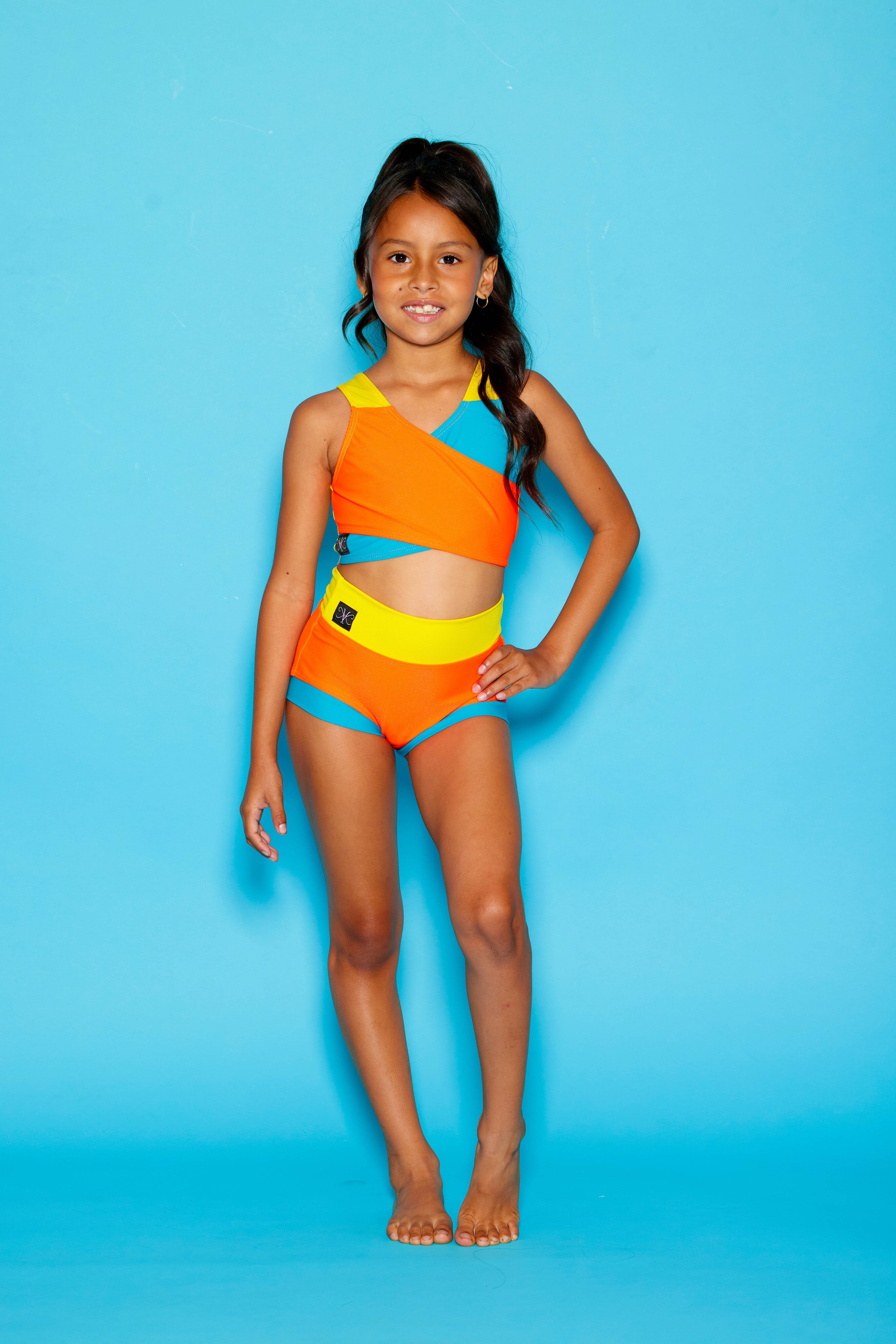 Cross My Heart VIP Brief - Orange Shine/Jade/Yellow - Ready To Ship