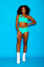 Can't Relate Bra Top - Dark Mint - Ready To Ship