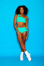 Can't Relate Bra Top - Dark Mint - Ready To Ship