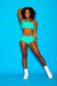 Can't Relate Bra Top - Dark Mint - Ready To Ship