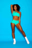 Can't Relate Bra Top - Dark Mint - Ready To Ship