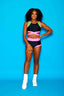 Criss Cross VIP Brief - Black/Neon Pink - Ready To Ship