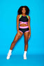 Criss Cross VIP Brief - Black/Neon Pink - Ready To Ship