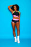 Criss Cross VIP Brief - Black/Neon Pink - Ready To Ship