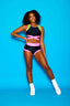 Criss Cross VIP Brief - Black/Neon Pink - Ready To Ship