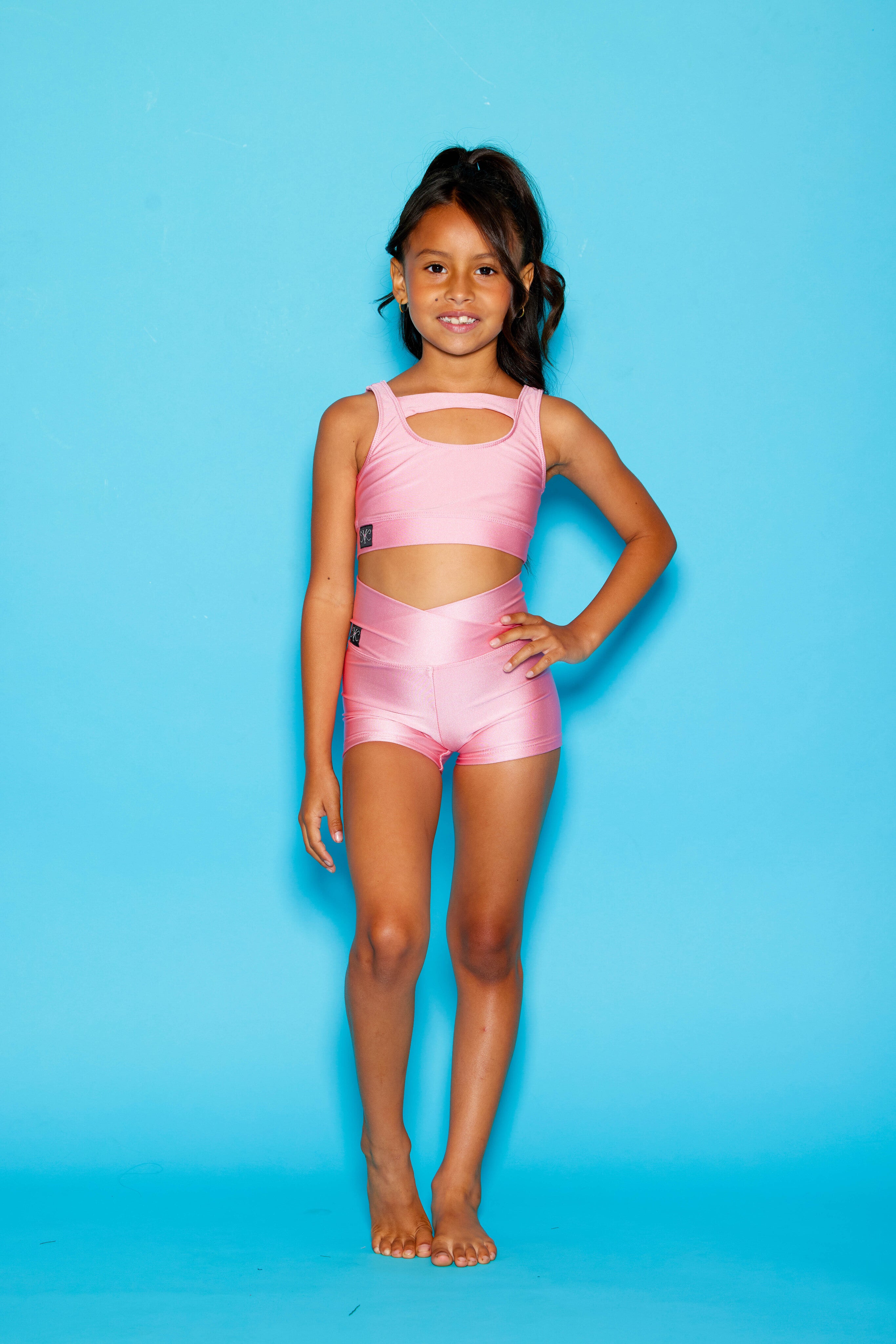 Win Win Bra Top - French Rose Shiny - Ready To Ship
