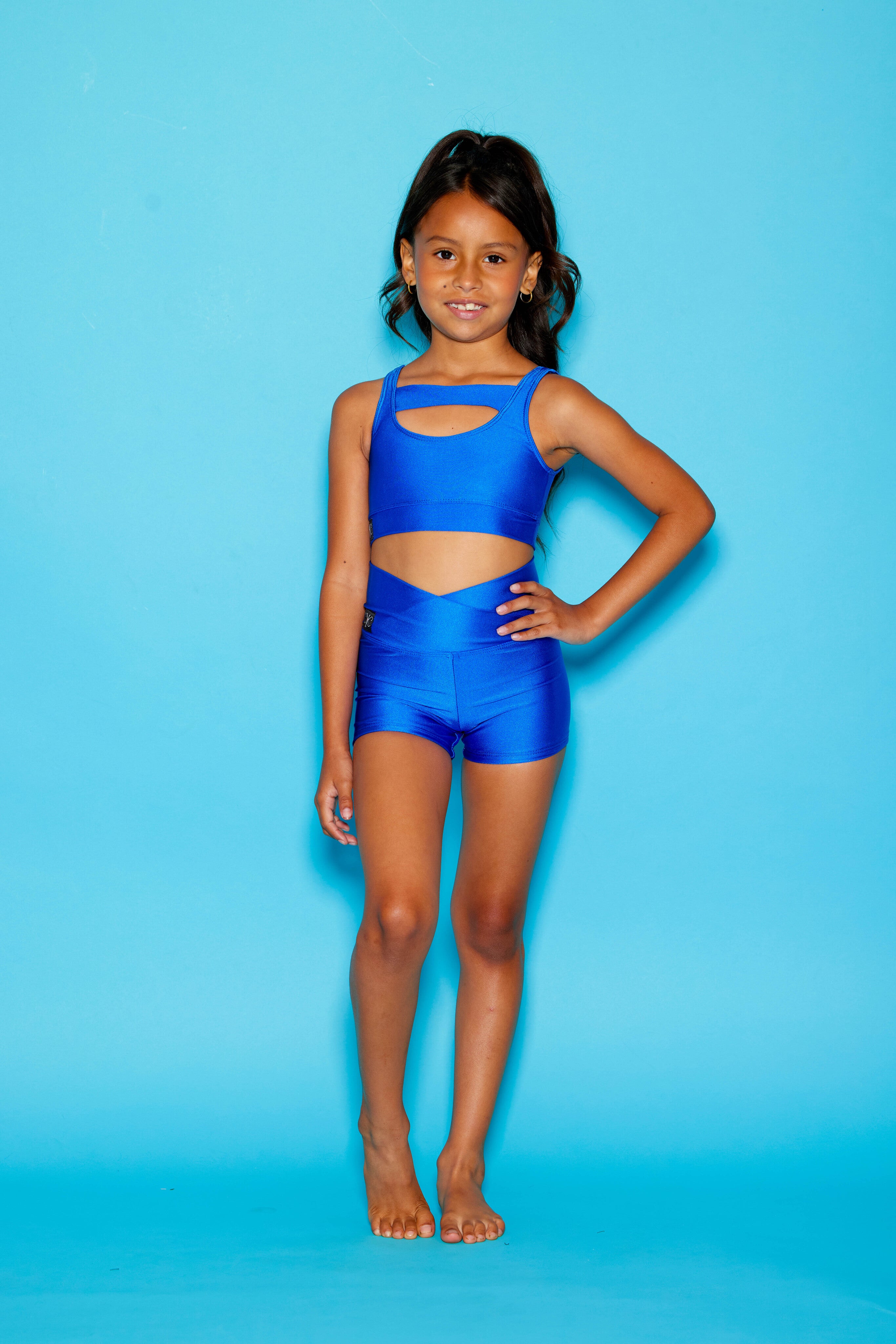 Win Win Chic Short - Royal Blue Shiny - Ready To Ship