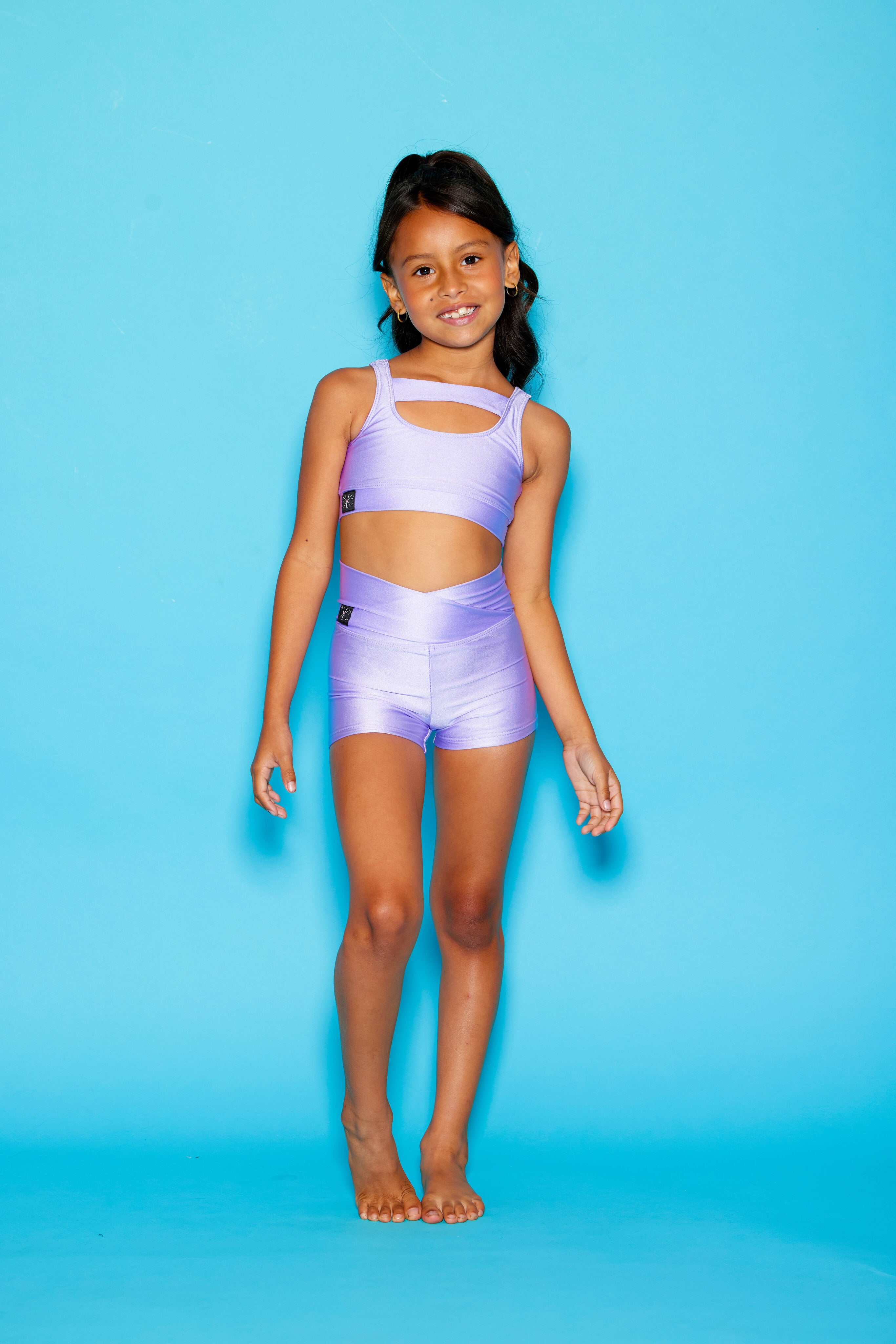 Win Win Bra Top - Lilac Shiny - Ready To Ship