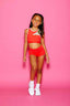 Never Better Celebrity Short - Neon Coral - Ready To Ship