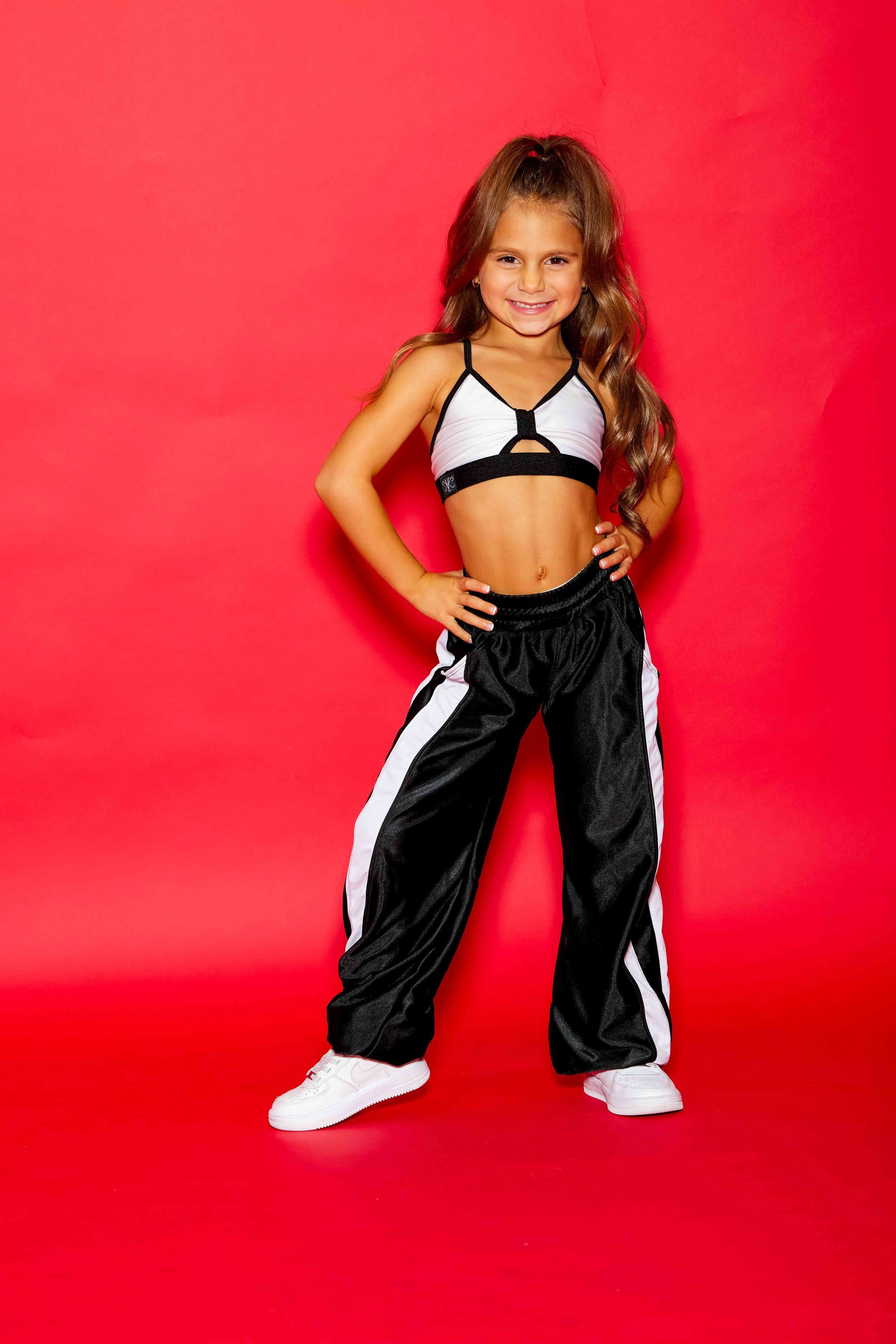 Gotta Dash Jogger - Black Shine/White - Ready to Ship