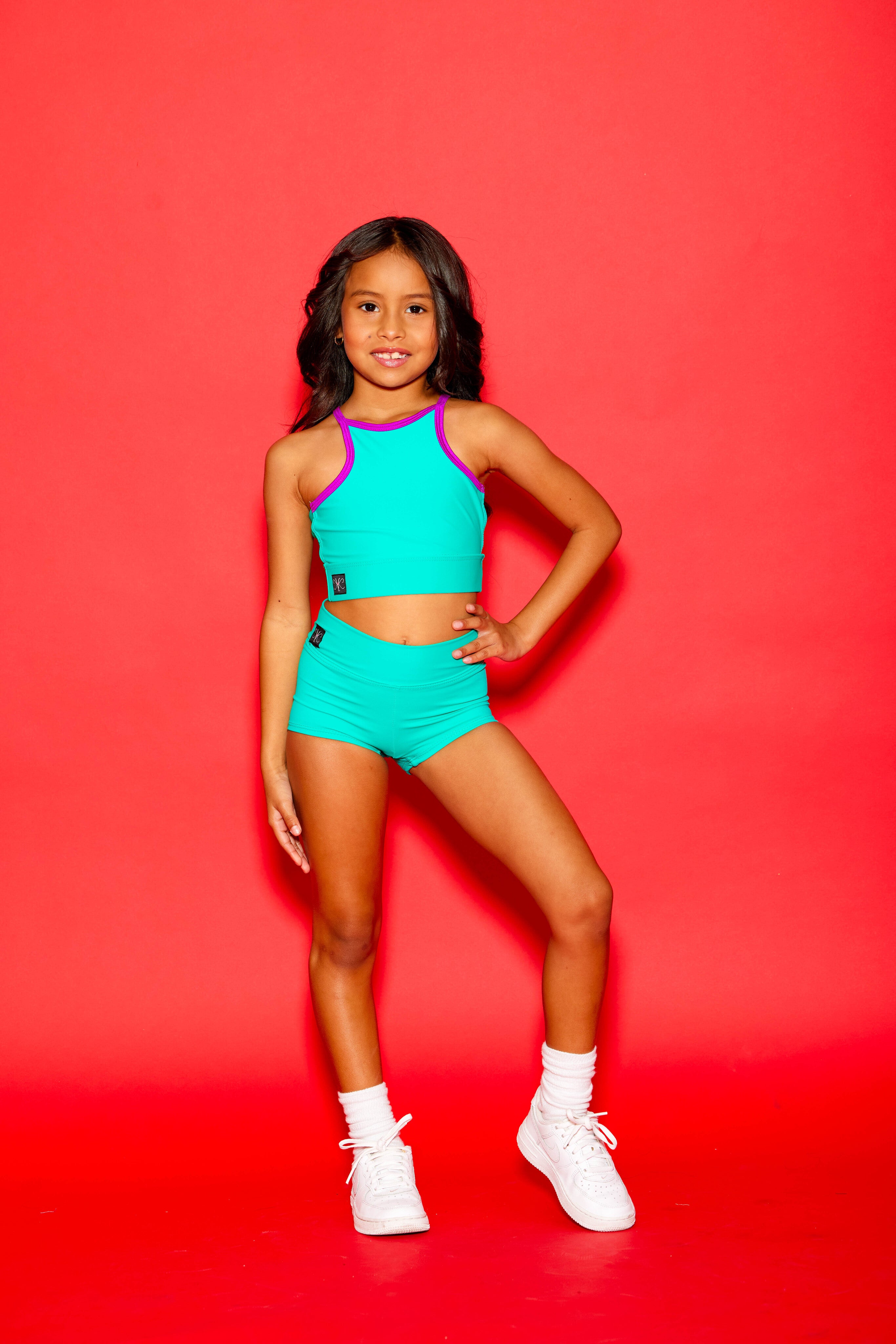 Bow Down Celebrity Short - Dark Mint - Ready To Ship