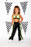 Gotta Dash Jogger - Black Shine/Chartreuse Shiny - Ready to Ship