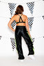Gotta Dash Jogger - Black Shine/Chartreuse Shiny - Ready to Ship