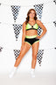 Glow Up! VIP Brief - Chartreuse Shiny/Black Shiny - Ready to Ship