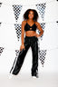 Gotta Dash Jogger - Black Shine/White - Ready to Ship