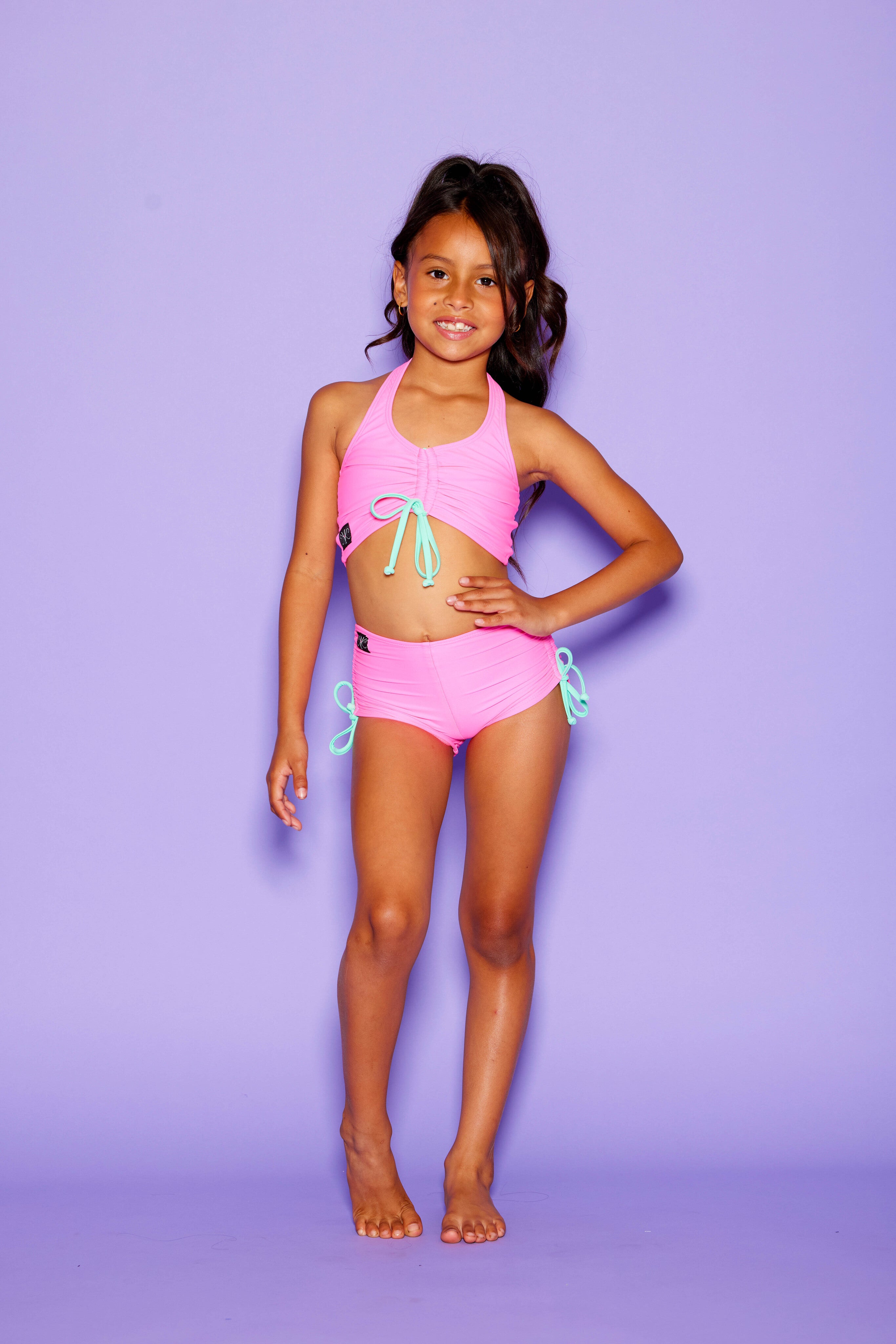 Simply Cinched Short - Bubblegum/Mint - Ready To Ship